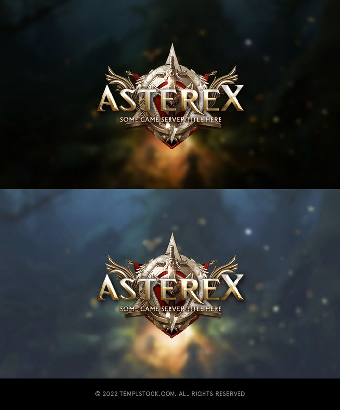Asterex Game Editable Logo