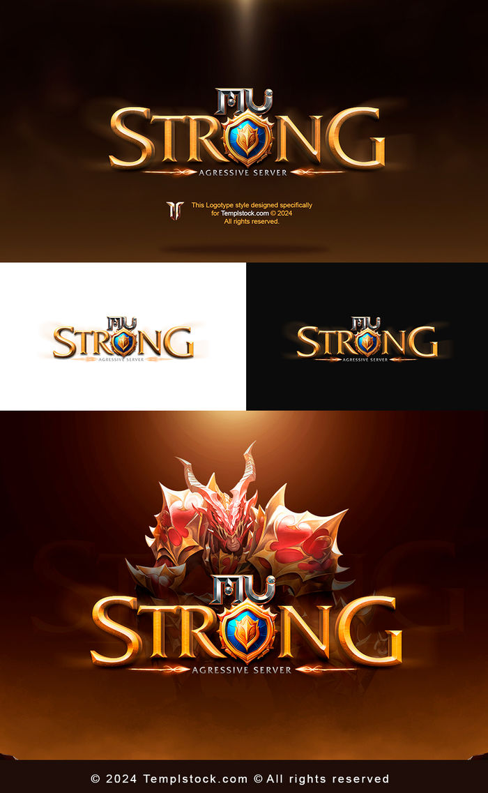 MU StronG Game Editable Logo