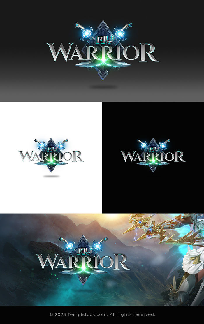 Mu Warrior Editable Logo