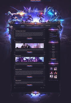 Aion Battle Game Website Template