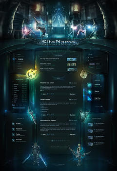 L2 Emerald Underworld Game Website Template