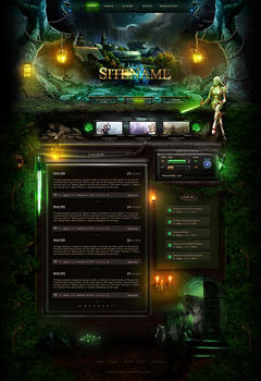 L2 Forest Elfs Game Website Template