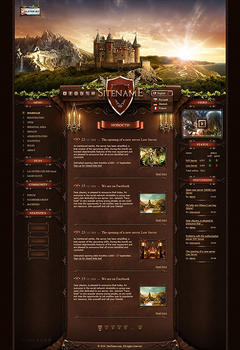 L2 Knight Castle Game Website Template