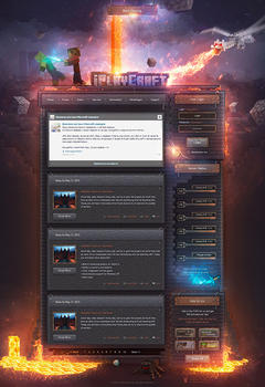 MineCraft iPlay Game Website Template