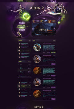 Metin2 Bless Game Website Template