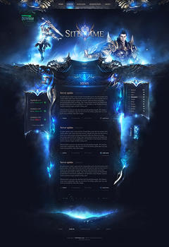 Metin 2 Ice World Game Website Template