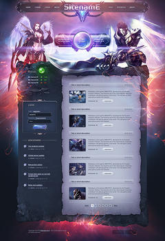 Mu Firesplash Game Website Template