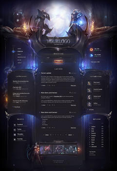 MU PvP Heroes Game Website Template