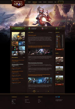 Role Playing Game Website Template